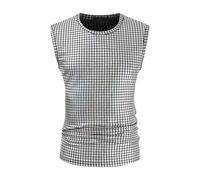 Men's Metallic Top Shiny Business Shirt Casual Shirts Retro Sequins Shirt Glitter Shirt Fancy Dress Gold 70s 80s Outfit for Men Party Carnival Costume Disco Ball, silver, S