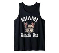 Mens Miami Frenchie Dad Shirt French Bulldog FL Dog Lover Tank Top