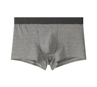Men's Mid Waist Stripes Breathable Underpants for Comfort and Style Boxershorts Trunks Collection (XXL Black)