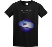 Men's Mike Oldfield Platinum Regular Fit T Shirt Size L Black