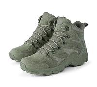 Men's Military Combat Boots Security Tactical Boot Non-Slip high Hiking Shoes Men's Outdoor Shoes Boots Combat Boots Trekking Shoes,702 Army Green,7.5 UK