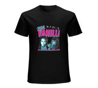 Men's Milli Vanilli Retro 90S Style Graphic White Tee Short-Sleeve Unisex T-Shirts Black 3XL
