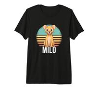 Mens Milo - Cute Boy Name with Cute Lion Premium T-Shirt