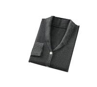 Men's Mink Cashmere Knit Sweater Soft Slim Fit Thick Cardigan Warm Coat Casual Button Up Sweater