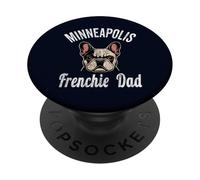 Mens Minneapolis Frenchie Dad Shirt French Bulldog Dog Lover PopSockets Adhesive PopGrip