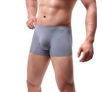 Mens Mirco Modal Underwear Trunks Soft Boxer Shorts Gents Microfibre Underpants Multipack Grey