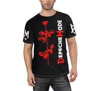Men's Mode Music De&PE&Che Band Classic T-Shirt Multi-Pattern Prints Crew Neck Short-Sleeve Unlock New Summer Streetwear Styles Casual Multicoloured XL