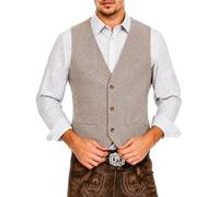 Men's Modern Traditional Vest, Men's Suit, Elegant V-Neck Large Sizes, Traditional Gilet Sleeveless with Button Placket, Business Costume Vests for Beer Festival, Oktoberfest, Carnival