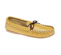 Mens MOKKERS Softie Tan Leather MOCCASIN Slippers HARD SOLE Sizes 6 to 13 (8)