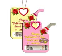 Mens Money Clip Ornament - Gas Can Shape Wooden Home Decor - Valentine's Day Money Holder Ornaments - for Kids Adults Family Friends Car Birthday Home Holiday New Year Wedding Party Eve