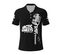 Men's Monkeys Rock Band Arctic Polo Shirt Short Sleeve T-Shirt for Man Business Commute Tops Multicolor M