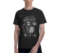Men's Monkeys Rock Band Arctic T Shirt Short Sleeve Tee Shirts Cotton Print Crewneck Loose Classic Soft Comfortable Casual Summer Tee Top Fashion,S-6XL