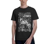 Men's Monkeys Rock Band Arctic T Shirt Short Sleeve Tee Shirts Cotton Print Crewneck Loose Classic Soft Comfortable Casual Summer Tee Top Fashion,S-6XL