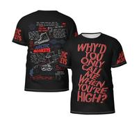 Men's Monkeys Rock Band Arctic T-Shirts Short Sleeve Tee Shirts Crewneck Casual Regular Print Cool Summer Fashion Top Tees, S-3XL