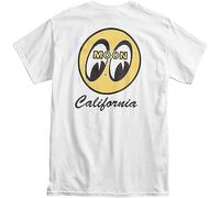 Men's Mooneyes Moon Equipp California Script Tshirt White (X-Large)
