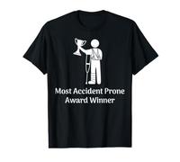 Men's Most Accident Prone Award Winner Funny Get Well Soon Injury Value Graphic T-Shirt