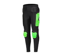 Men's Motocross Protective Pants Breathable Impact Resistant Armor With Hip Leg Tailbone Padded Protection For Dirt Bike ATV Mountain Bike Racing,Green-S