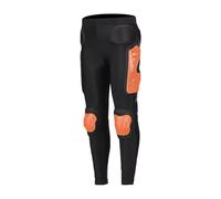 Men's Motocross Protective Pants Breathable Impact Resistant Armor With Hip Leg Tailbone Padded Protection For Dirt Bike ATV Mountain Bike Racing,Orange-L