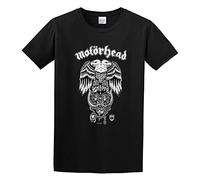 Men's MotÖRhead Hiro Double Headed Eagle Snaggletooth Simplicity Short Sleeve T-Shirt Black XXL