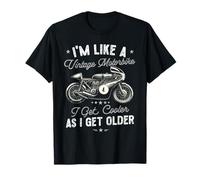 Mens Motorbike Birthday Funny Old Cool Cruiser Fathers Day T-Shirt