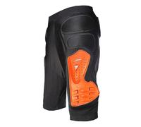 Men's Motorcycle Armor Shorts Impact Resistant Quick-Dry Fabric Large Area Hip Leg Protector Impact-Resistant PP Shell For Motocross Mountain Bike,Orange-XXL