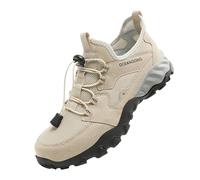 Men's Mountain Trainers, Sporty Trekking Shoes, Comfortable, Outdoor, Breathable Lightweight Climbing Shoes, Wear-resistant and Slip Resistant, beige, 8 UK
