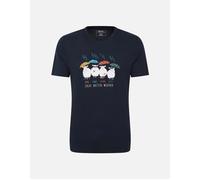 Men's Mountain Warehouse Mens Great British Weather T-Shirt - Navy - Size: 46