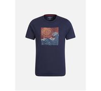 Men's Mountain Warehouse Mens Tidal Wave Organic Cotton T-Shirt - Navy - Size: 40