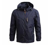 Men's Mountaineering Suit Mountain Climbing Suit Coat Wind Jacket Outdoor Sports Jacket Men's Winter Jacket Boys 176, blue, 4XL