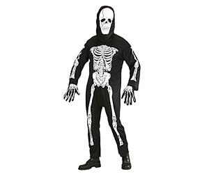 Mens Mr Skeleton Costume Extra Large UK 46" for Halloween Living Dead Fancy Dress