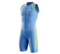 Men's MTB Triathlon Tri Suit Padded Sleeveless Suit Quick-Drying Cycling Skinsuit, for Cycling Training Road Bike Top Cycling Clothing Pro Trisuit und Triathlon (TYP-5,XXL)