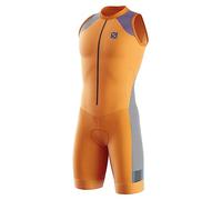 Men's MTB Triathlon Tri Suit Padded Sleeveless Suit Quick-Drying Cycling Skinsuit, for Cycling Training Road Bike Top Cycling Clothing Pro Trisuit und Triathlon (TYP-4,XL)