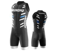 Men's MTB Triathlon Tri Suit Padded Sleeveless Suit Quick-Drying Cycling Skinsuit, for Cycling Training Road Bike Top Cycling Clothing (TYP-6,5XL)
