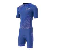 Men's MTB Triathlon Tri Suit Short Sleeve Quick-Drying Cycling Skinsuit, for Cycling Training Road Bike Top Cycling Clothing Pro Trisuit und Triathlon (TYP-4,M)