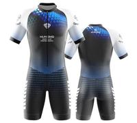Men's MTB Triathlon Tri Suit Short Sleeve Quick-Drying Cycling Skinsuit, for Cycling Training Road Bike Top Cycling Clothing Pro Trisuit und Triathlon- Breathable, Quick Dry (TYPE-1,L)