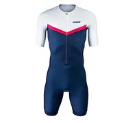 Men's MTB Triathlon Tri Suit Short Sleeve Quick-Drying Cycling Skinsuit, for Cycling Training Road Bike Top Cycling Clothing Pro Trisuit und Triathlon (TYP-9,S)