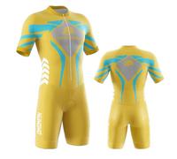 Men's MTB Triathlon Tri Suit Suit Quick-Drying Cycling Skinsuit,Cycling SkinsuitFor Cycling Training Road Bike Top Cycling Clothing, Duathlon,TriSuit for Cycling With 9D Cushion (TYPE-6,M)
