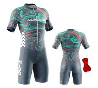 Men's MTB Triathlon Tri Suit Suit Quick-Drying Cycling Skinsuit,Cycling SkinsuitFor Cycling Training Road Bike Top Cycling Clothing, Duathlon,TriSuit for Cycling With Cushion (TYPE-10,XL)