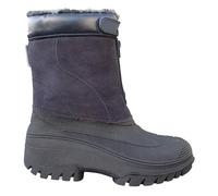 Mens Muck Boots Snow Waterproof Warm Fur Lined Padded Farming Riding Zip Touch Fasten Wellingtons (Navy, UK Footwear Size System, Adult, Men, Numeric, Medium, 10)