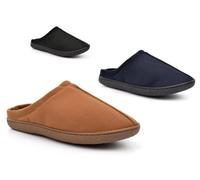 Mens Mule Slippers Size 8 Mens Lightweight Slippers Size 11 Slip On Slipper Lightweight Slipper Slip On Comfort Sizes 6-12 Black/Navy/Tan 6 UK