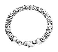 Men's Multi Link Bracelet, Silver, 925 Sterling Silver, Men, Oxidised, 20cm, 30g
