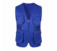 Mens Multi Pocket Fishing Waistcoat Outdoor Work Safari Travel Vest Camping Hunting Outerwear Gilet Photography Tops Cargo Utility Safari Waistcoat Mens Fishing Waistcoat