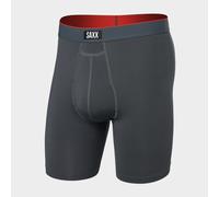Saxx Multi-Sport Mesh Long Boxer Briefs, Turbulence - XL Grey