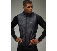 Mens Multi Training Dept Slim Fit Quilted Camo Gilet, Multi XS