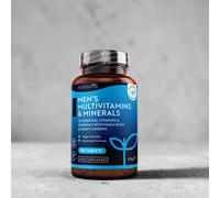 Men's Multivitamins and Minerals 180 Vegan Tablets Nutravita White One Size