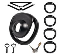 Men's Muscle Exercise Accessory Locking Bracket A410-uk (Black cage+Belt)