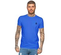 Mens Muscle Slim Fit Stretch T Shirt Gym Short Sleeve Top Crew Neck Tee S - XL