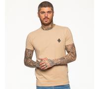 Mens Muscle Slim Fit Stretch T Shirt Gym Short Sleeve Top Crew Neck Tee S - XL