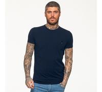 Mens Muscle Slim Fit Stretch T Shirt Gym Short Sleeve Top Crew Neck Tee S - XL