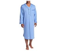Men's Muslim Long Robe - Traditional Loose Kaftan Nightgown, Solid Colour Long Sleeve Thobe Style Sleepwear, Comfortable Casual Home Robe for Prayer, Lounge, or Nightwear Fashion Outfit